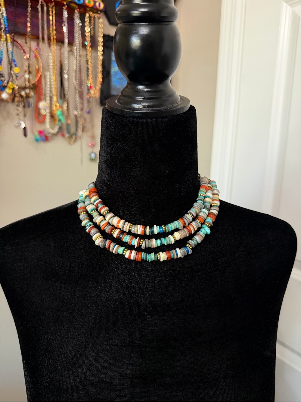 Multicolored Heishi Necklace
